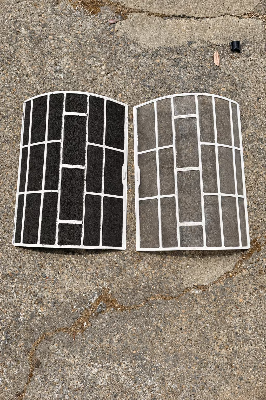 Air conditioner filter cleaning